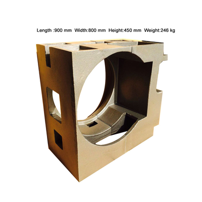 Komplexe Form Box Knoten-Guss-Eisen Getriebebox Gusswerkzeugen Harz Sand-Prozess Produzent