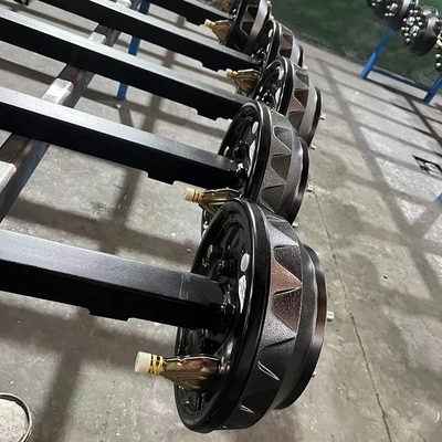 500 kg bis 2000 kg Tragfähigkeit Anhängerachse mit mechanischer Trommelbremse Einfache Installation