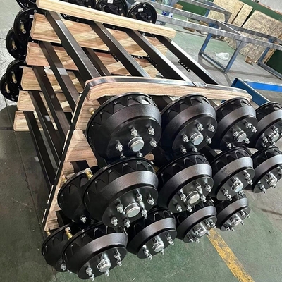 500 kg bis 2000 kg Tragfähigkeit Anhängerachse mit mechanischer Trommelbremse Einfache Installation