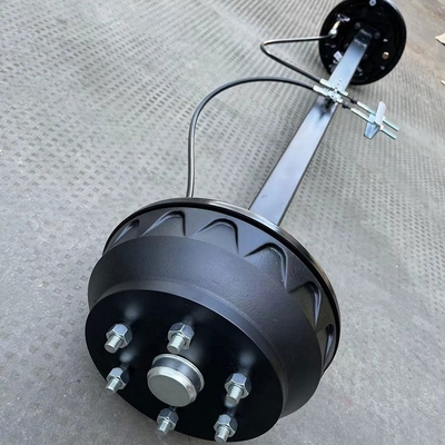 500 kg bis 2000 kg Tragfähigkeit Anhängerachse mit mechanischer Trommelbremse Einfache Installation