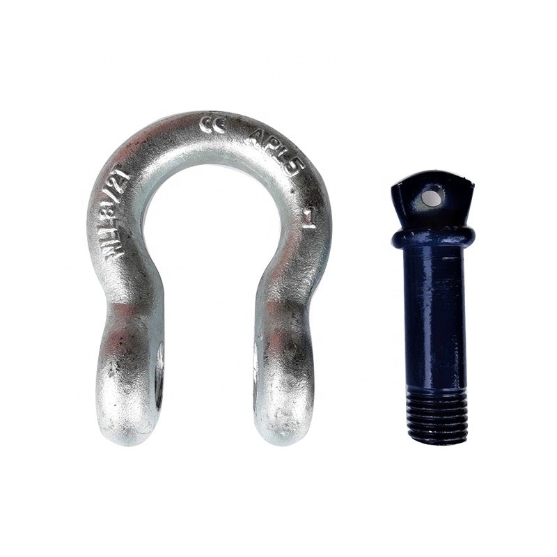 Custom Lifting Lyre Shackles Galvanized Forged Anchor Shackle von OEM Stahlschmiede