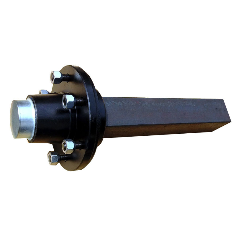 OEM-Dienstleistung und Flächenmalerei PCD 4&quot; / 4.5&quot; / 5&quot; / 5.5&quot; Solid Round / Square Utility Trailer Stub Axle